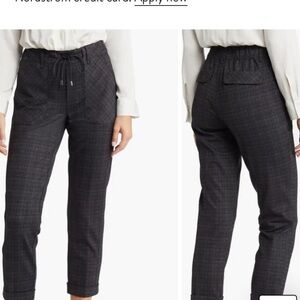 Brand New WIT & WISDOM 'Ab'Solution Plaid Drawstring Pants not tag